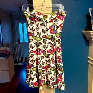 Betsey Johnson butterfly print dress